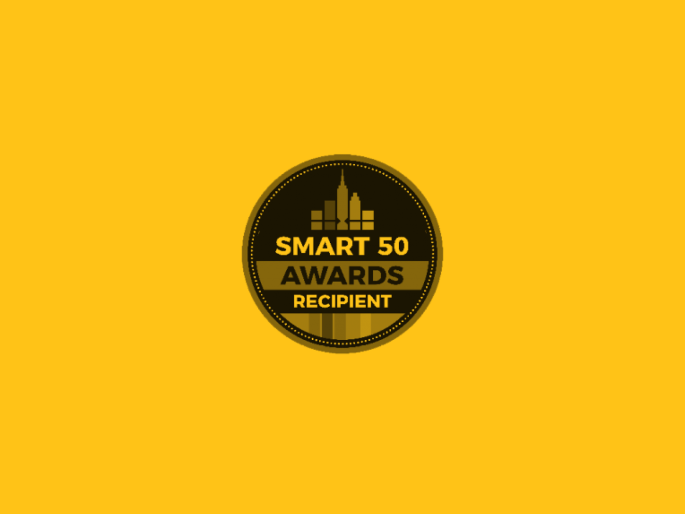 Smart 50 Awards  award certificate