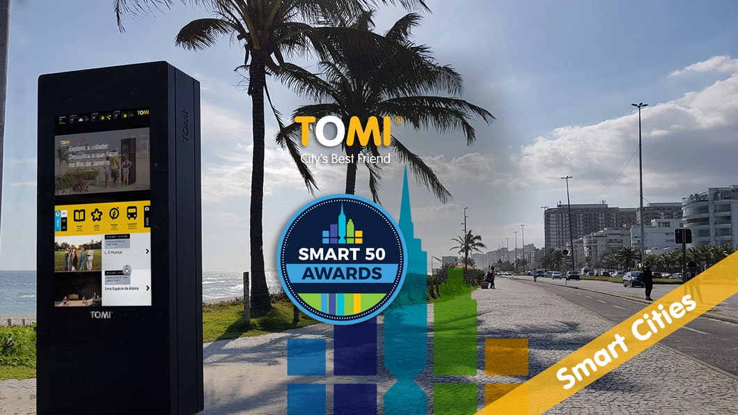 TOMI recognized with worldwide Smart Cities award: the Smart 50 Awards news image