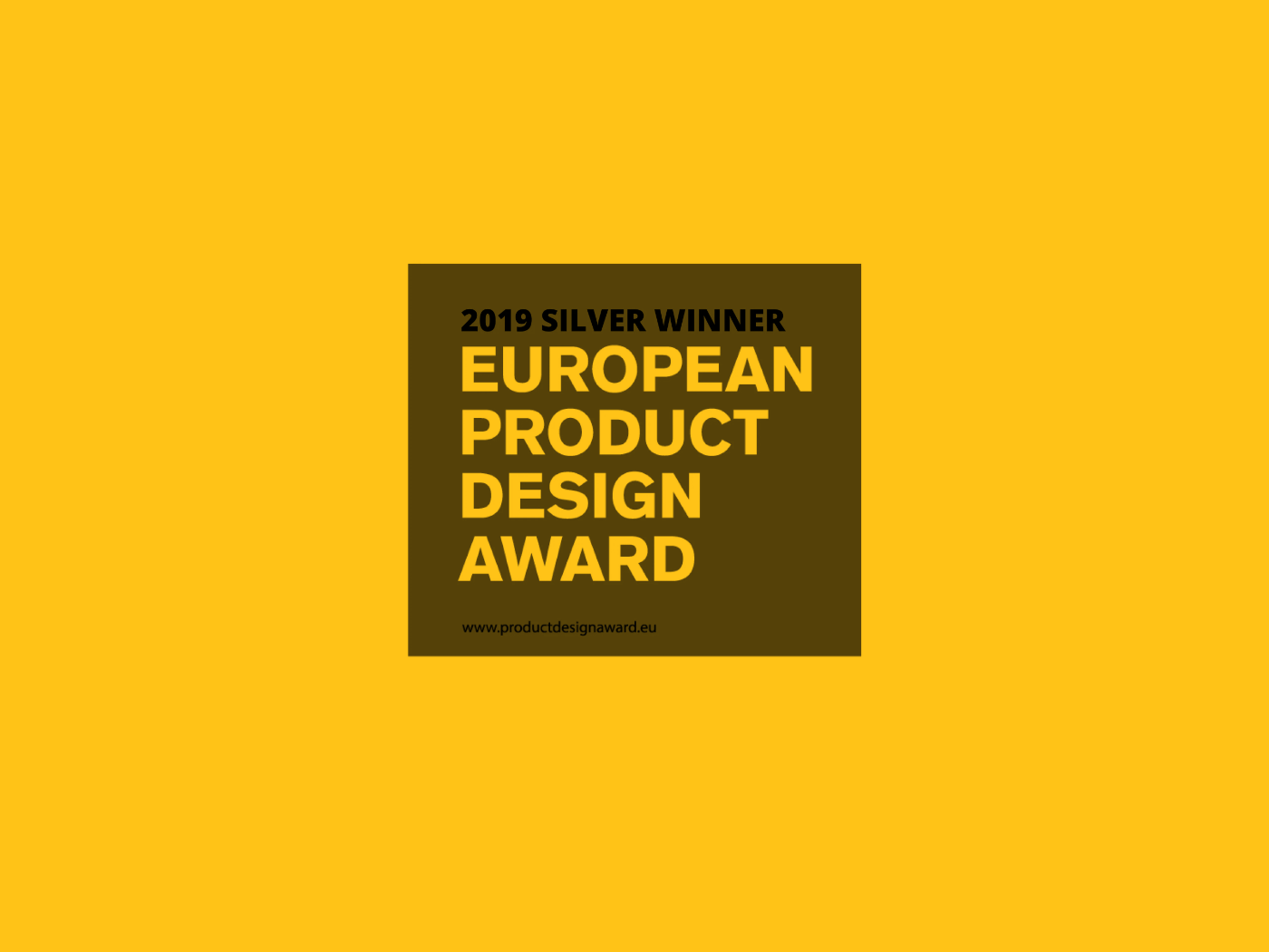GOLD – Design for Society award certificate